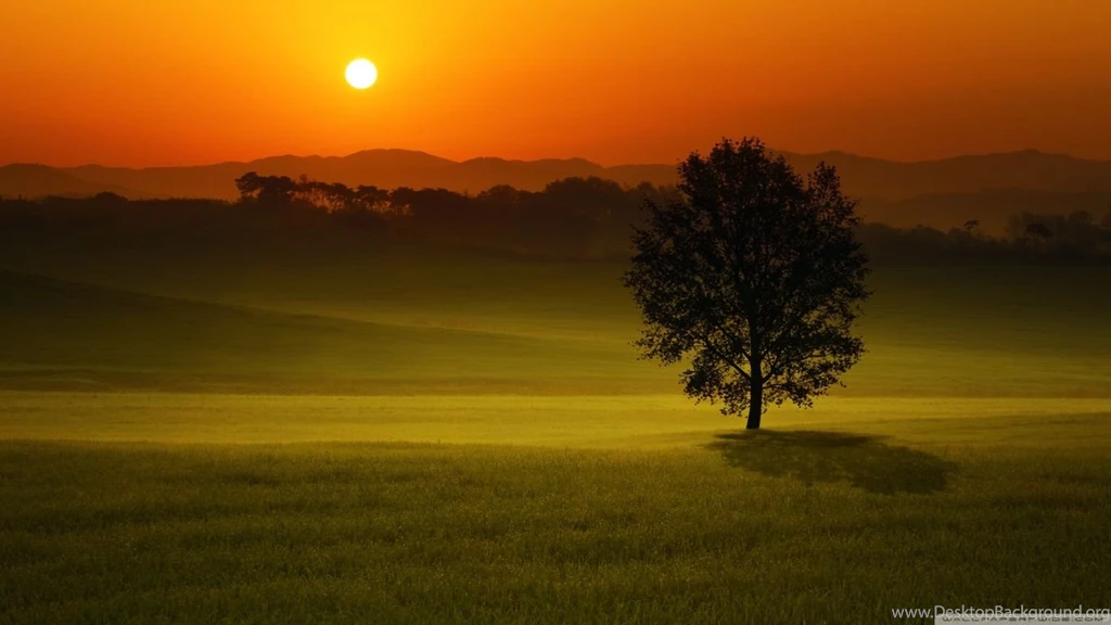 Summer Sunset Landscape HD Desktop Wallpapers : Widescreen : High ...