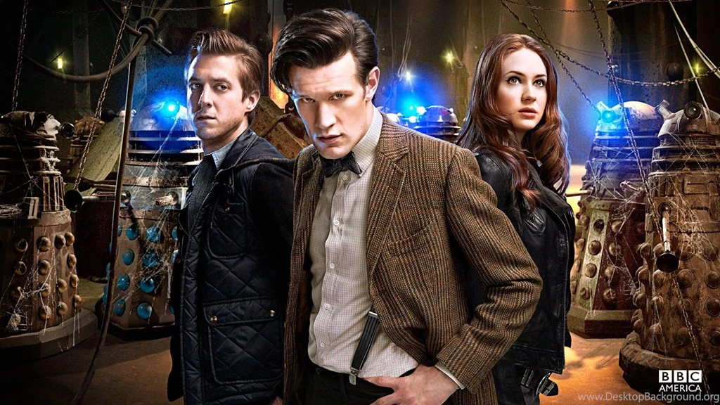 Matt Smith Dalek Karen Gillan Amy Pond Eleventh Doctor Doctor Who ...