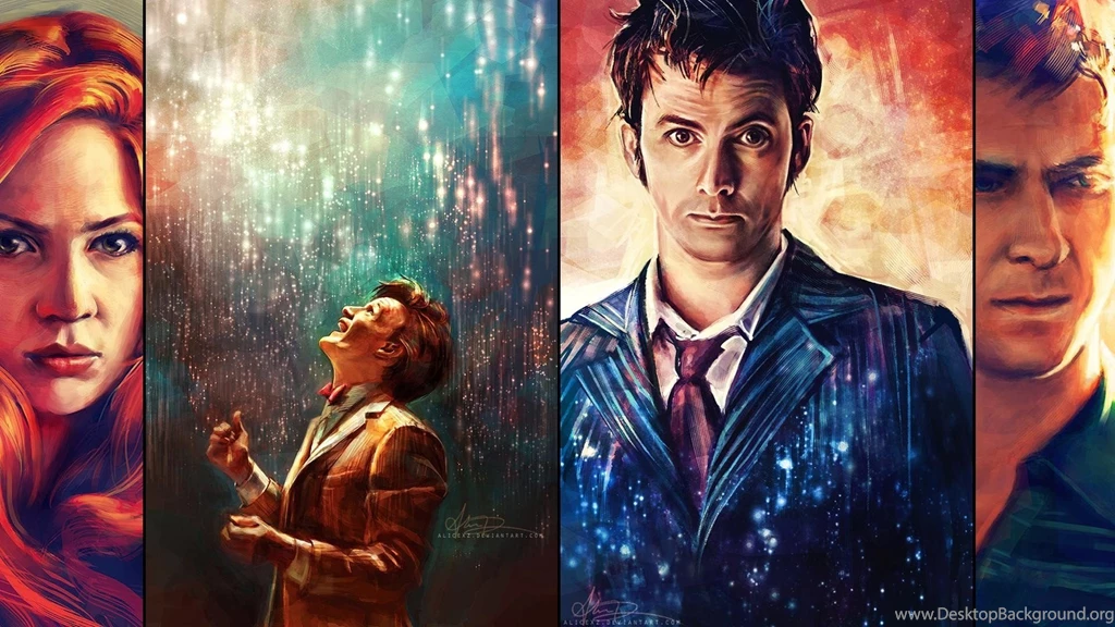 Doctor Who The Doctor Artwork Paintings David Tennant Matt Smith ...