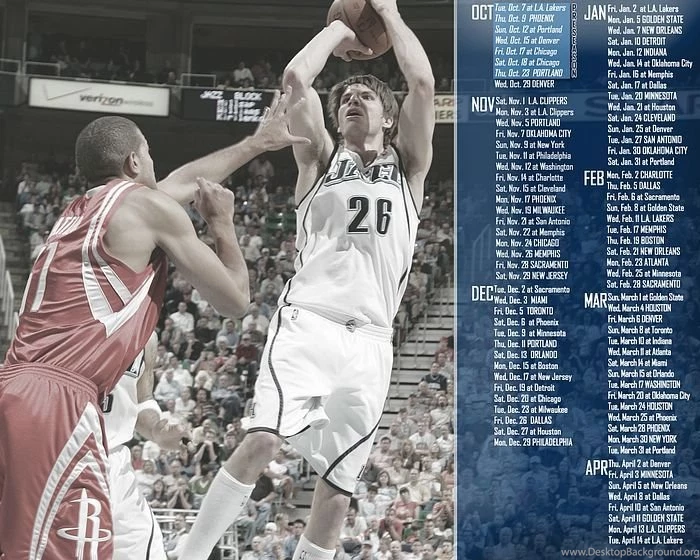 Utah Jazz 2008 09 SCHEDULE Wallpapers 9 Wallcoo.net