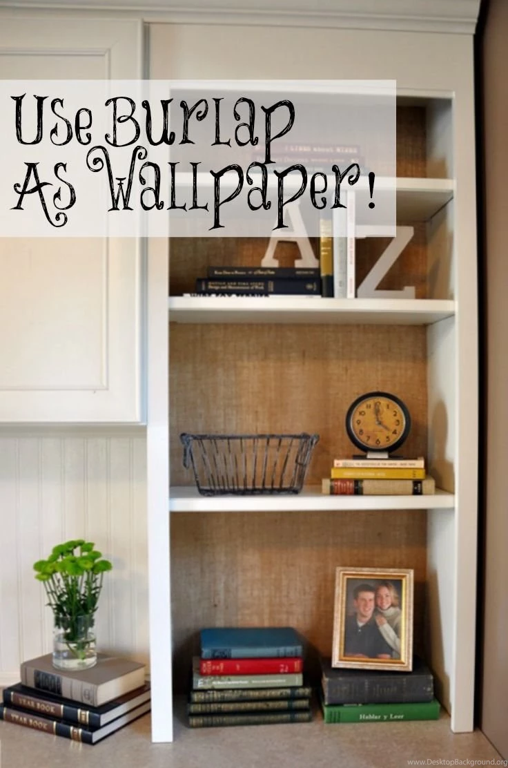 Burlap “Wallpaper” How To — Decor And The Dog