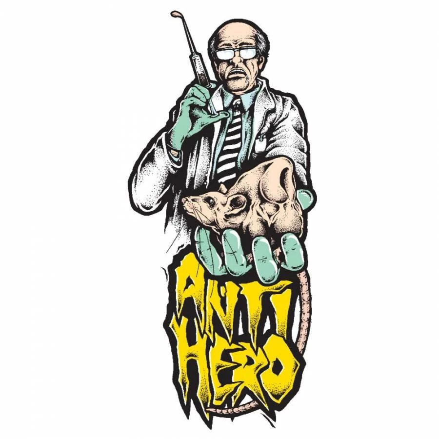 Antihero Skateboards Anti Hero Mad Scientist Skateboard Sticker ...