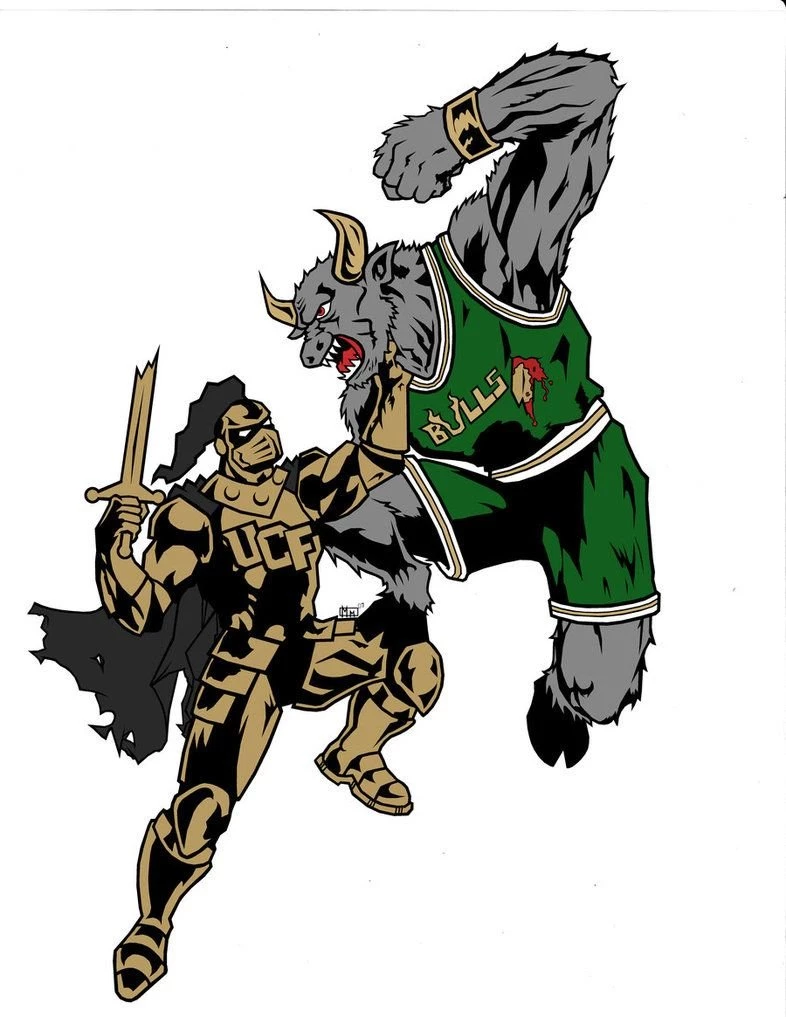 UCF V USF Shirt Design Colored By Atogopher On DeviantArt