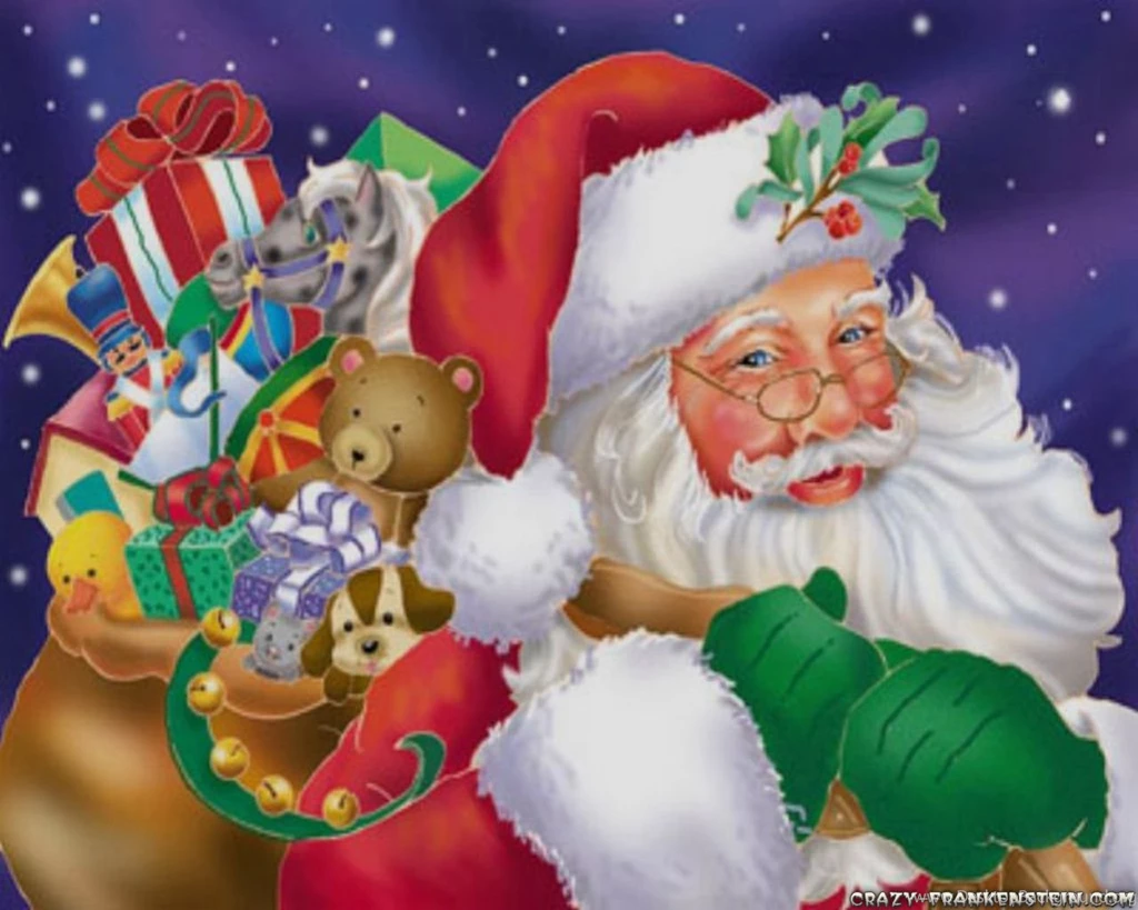Crazy Frankenstein Christmas Santa Claus Wallpapers Page 2