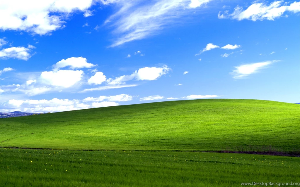 Nature, Landscape, Sky, Hill, Grass, Field, Clouds, Windows XP ...