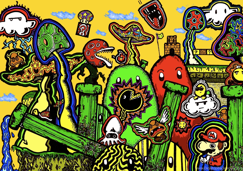 Trippy Mario Computer Wallpapers, Desktop Backgrounds