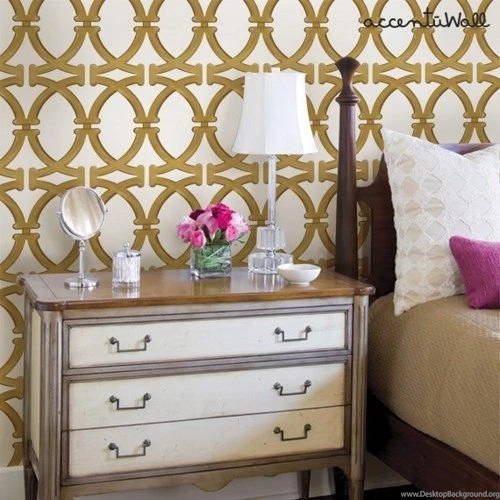 Links Gold Peel And Stick Fabric Wallpapers   2ft X 9ft Sheet ...