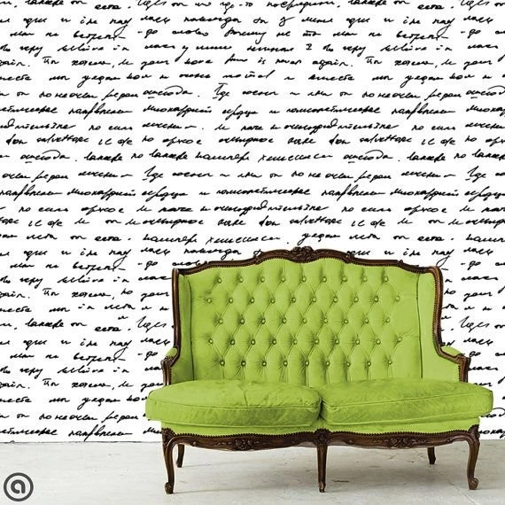 Removable Wallpapers Love Letter Peel & Stick By AccentWallCustoms