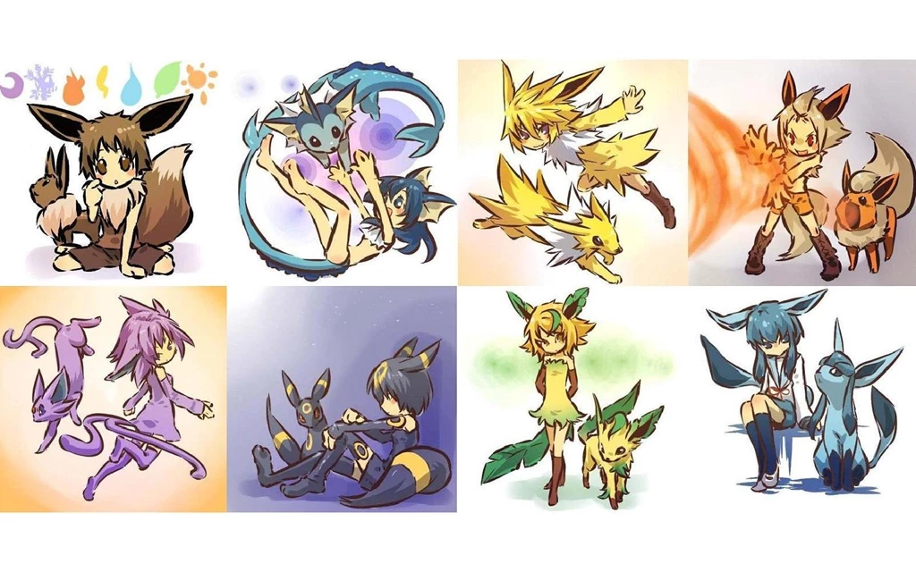 Eevee Eeveelutions Hitec Wallpapers (