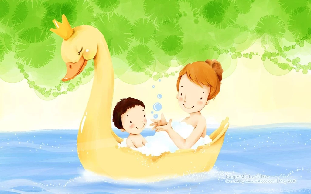 Sweet & Cute Illustration Of Family Love 1280x800 NO.19 Desktop ...