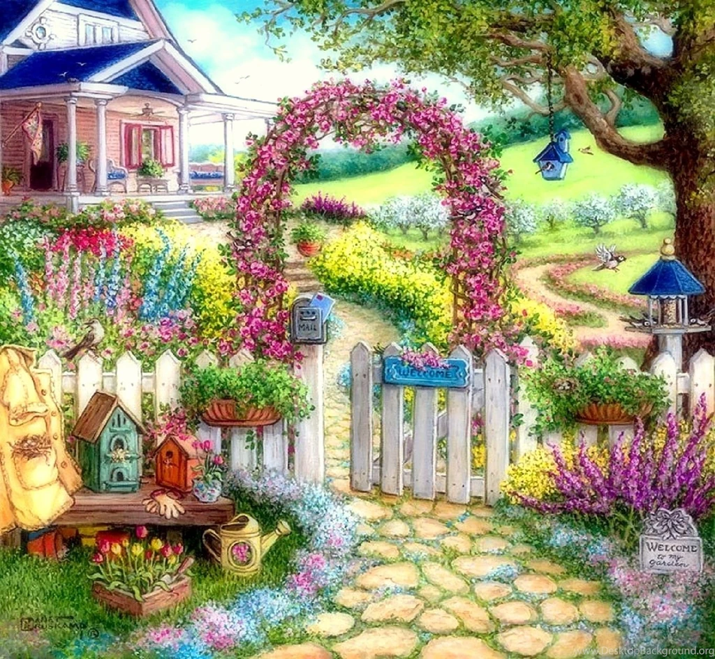 Houses: Sweet home sweet Flowers Paintings Attractions Dreams ...