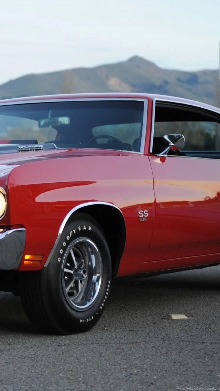 Download Wallpapers 750x1334 Chevrolet, Chevelle, Ss, Red, 454 ...