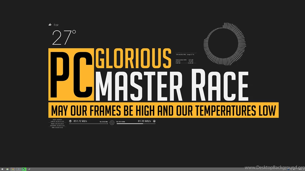 For No Peasant Week, Here's My Desktop! : PCmasterrace