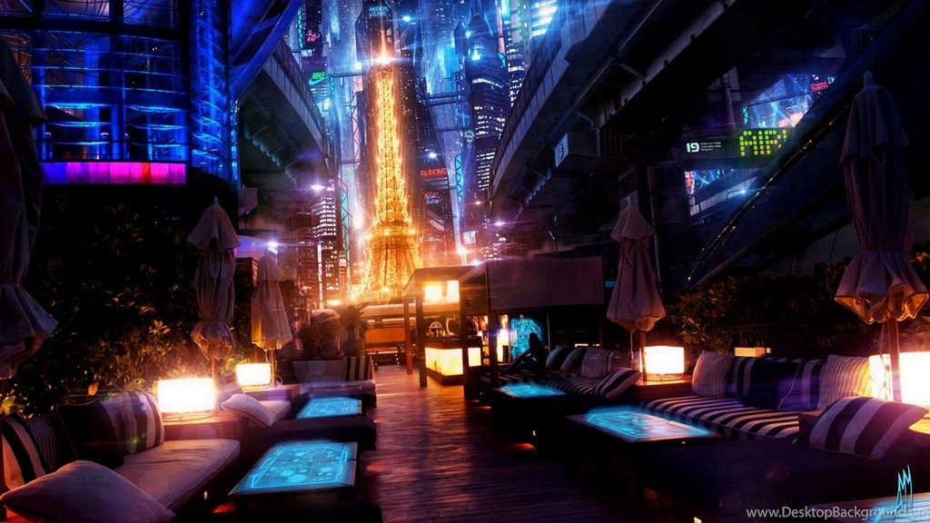 Eiffel Tower, Paris, Video Games, Night, Futuristic, France ...