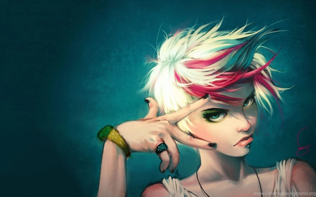 1680x1050 Girl Art Wallpapers