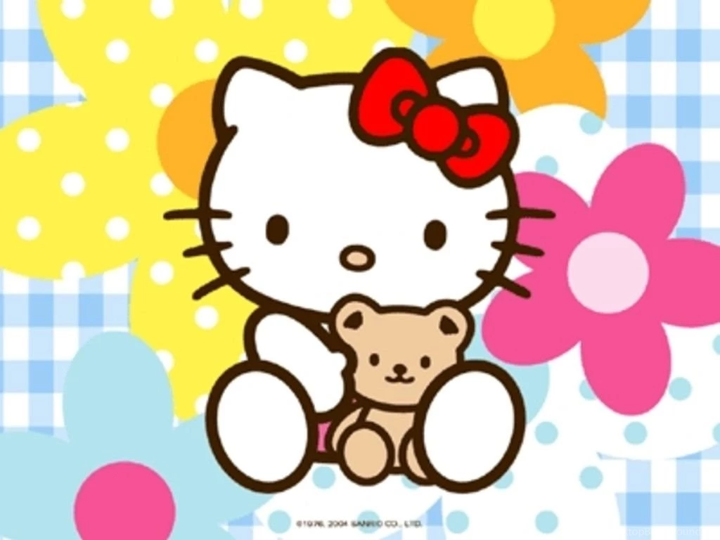 Wallpapers Angel Free Hello Kitty Wall Paper Screensaver 1024x768 ...