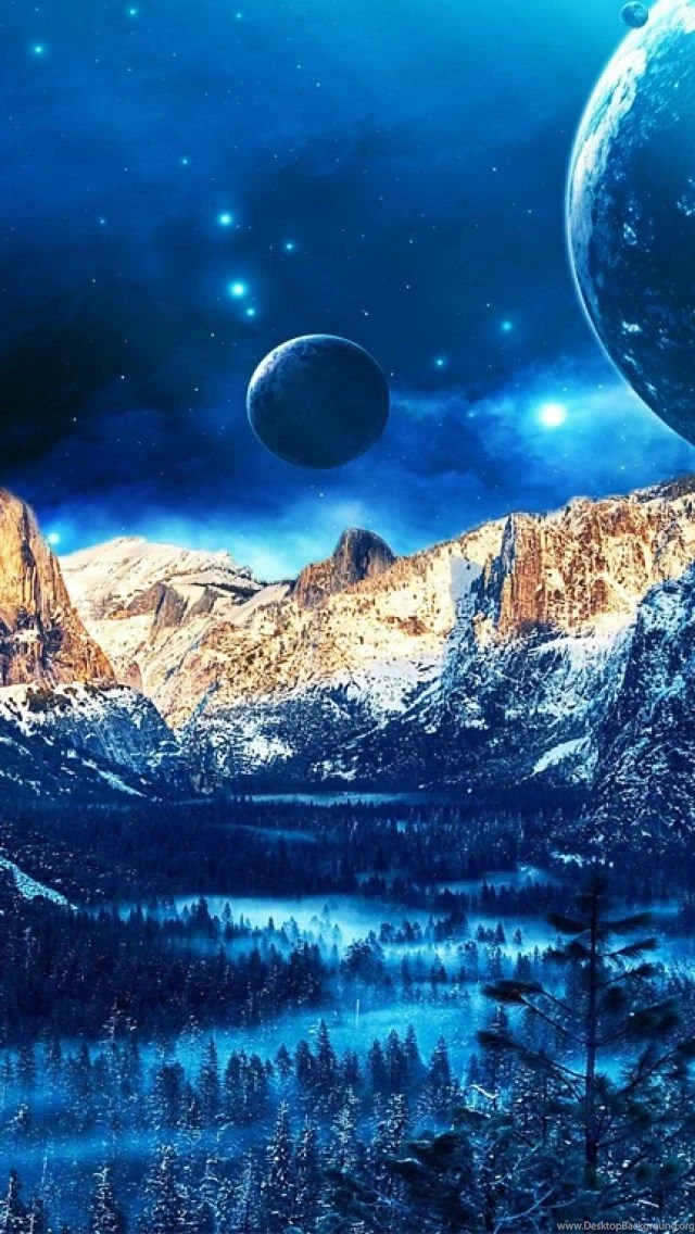 Extraterrestrial Landscape iPhone 5 Wallpapers