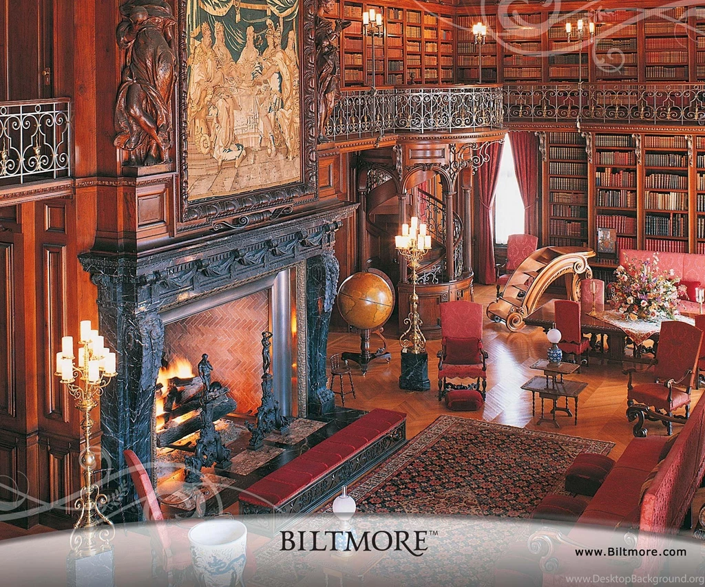 Biltmore House Library HD Desktop Wallpapers : Widescreen : High ...