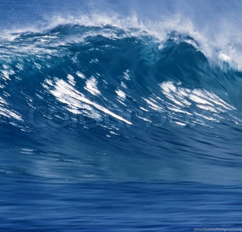 Blue Ocean Wave Can Be Used As Backgrounds