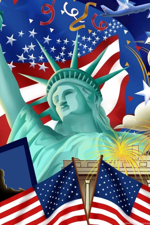 640x960 American Flag Iphone 4 Wallpapers