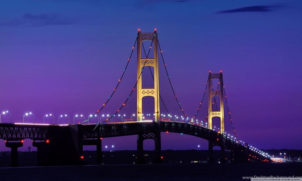 Mackinac Bridge Michigan HD Desktop Wallpapers : Widescreen : High ...