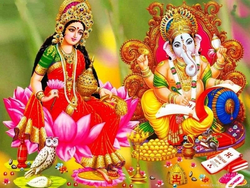 God Lakshmi And Ganesha Wallpapers Free Desktop Backgrounds And ...