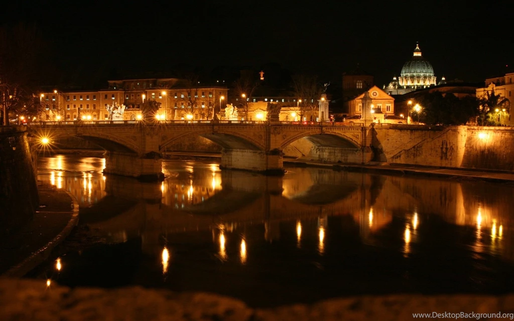 Roma, Bridge, Light Wallpapers – Yoyowall.com