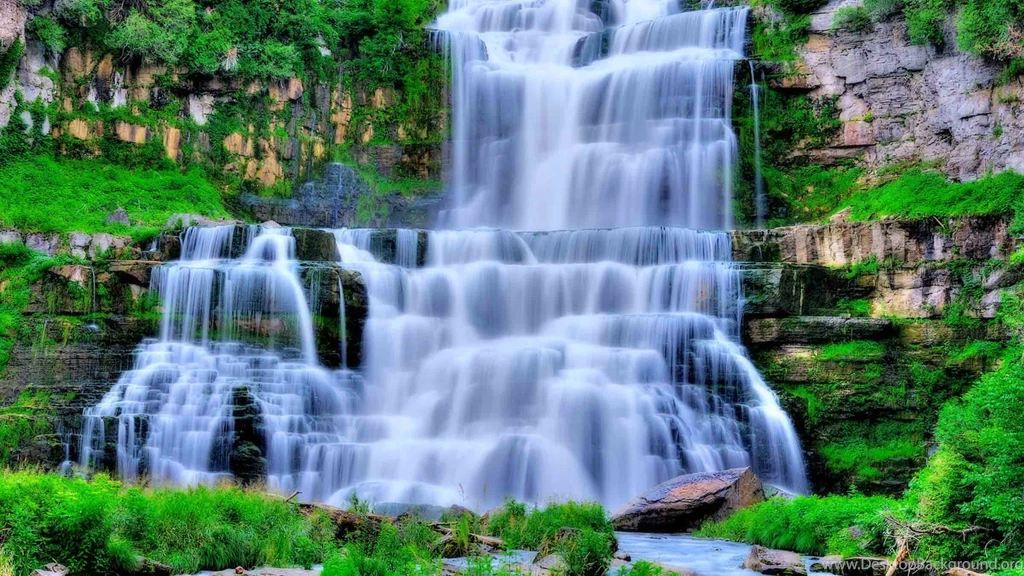 Nature Waterfalls Beautiful waterfall High Resolution HD wallpaper.jpg