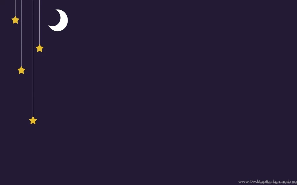 Download 1680x1050 Minimal Moon And Stars Wallpapers