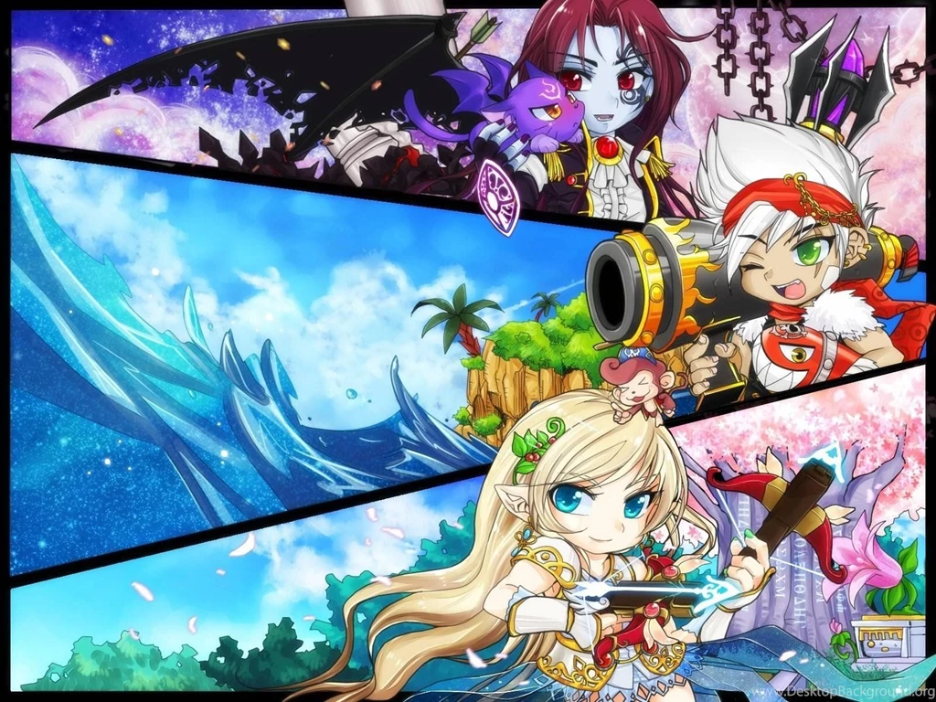 MAPLESTORY Mmo Online Rpg Scrolling Fantasy 2 d Family Maple Story ...