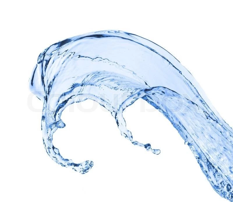 Water Splash Isolated On White Backgrounds