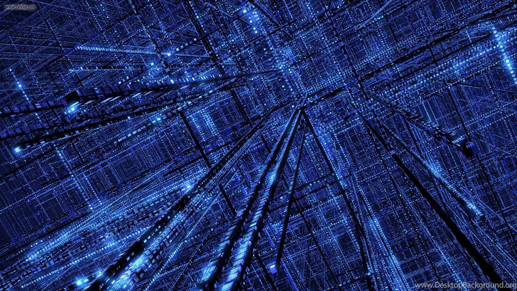 Abstract Binary Blue Digital Art Matrix » WallDevil   Best Free HD ...