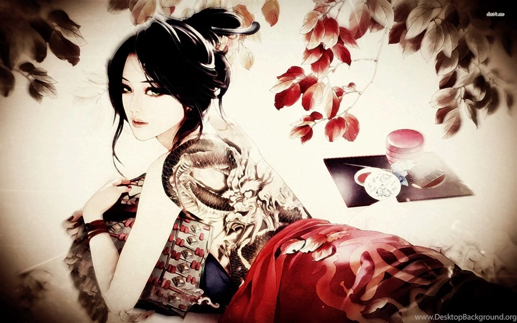 Tattooed Geisha Wallpapers Artistic Wallpapers
