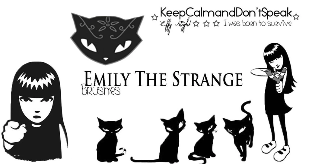 Emily The Strange Brushes By KeepCalmandDontSpeak On DeviantArt