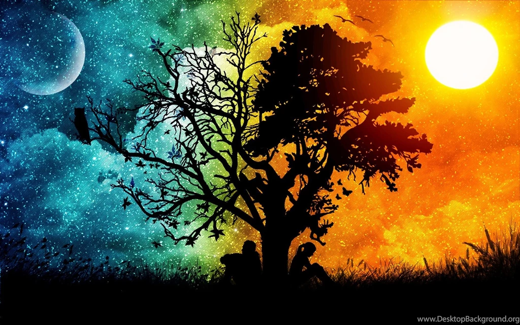 Sun Moon Desktop Wallpaper, Sun Moon Backgrounds