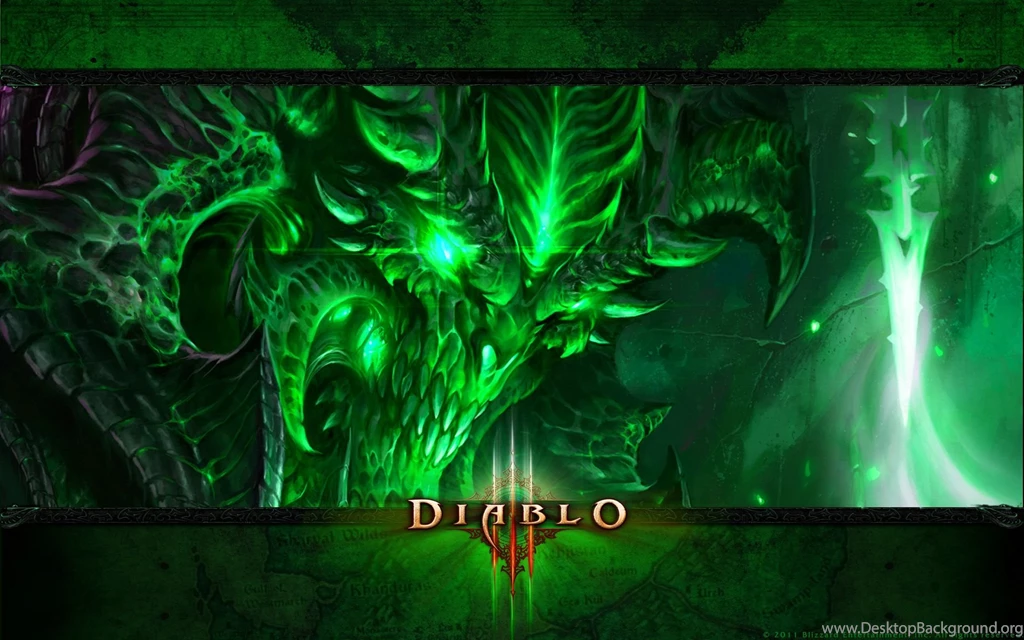 FragFest – Custom Green Diablo 3 Wallpapers