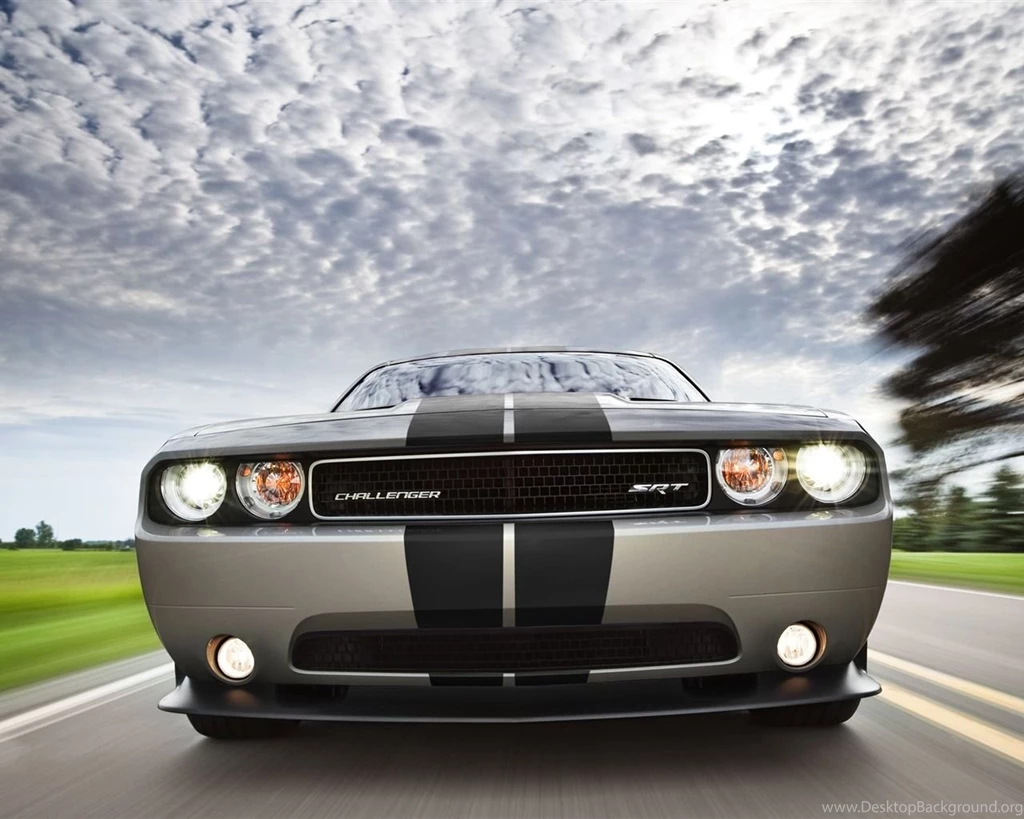 Silver Car Front Dodge Challenger SRT8 392 2012 Models HD ...