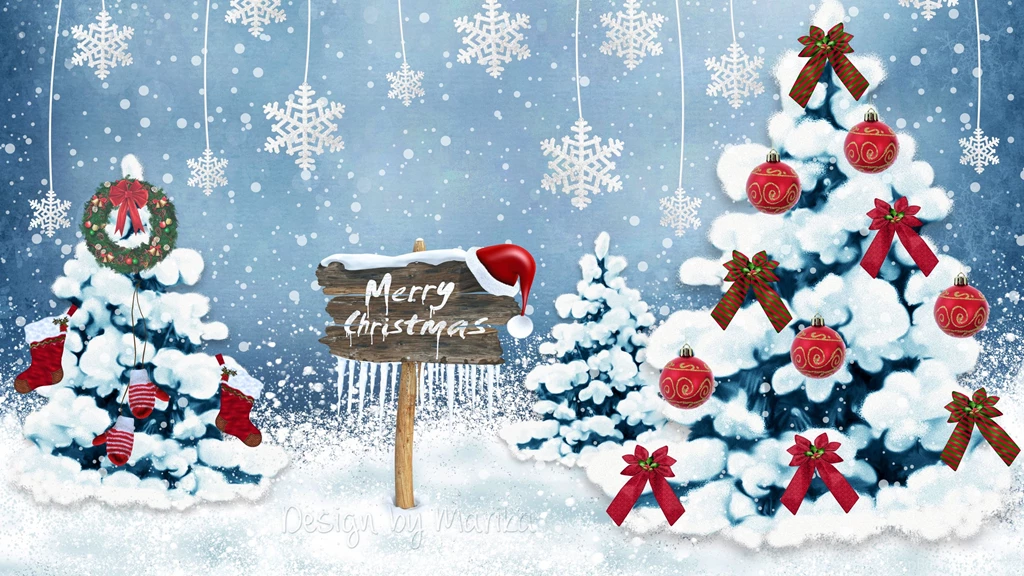 Download Wallpapers 3840x2160 New Year, Christmas, Card, Christmas ...