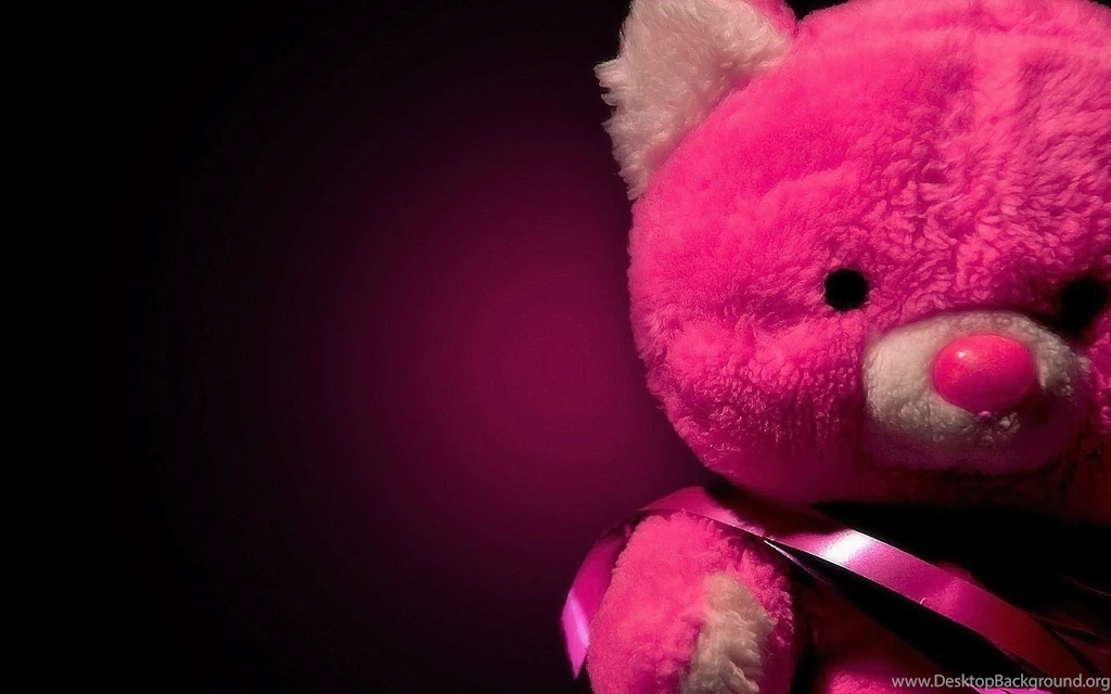 Gallery For   Cute Pink Teddy Bear Wallpapers For Desktop