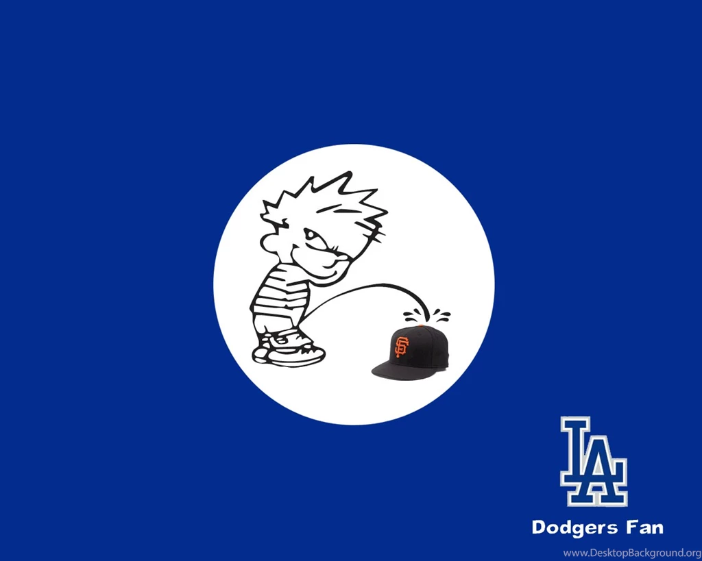 JokeWallpaper.com   Dodgers Fan Pissing On Giants Cap