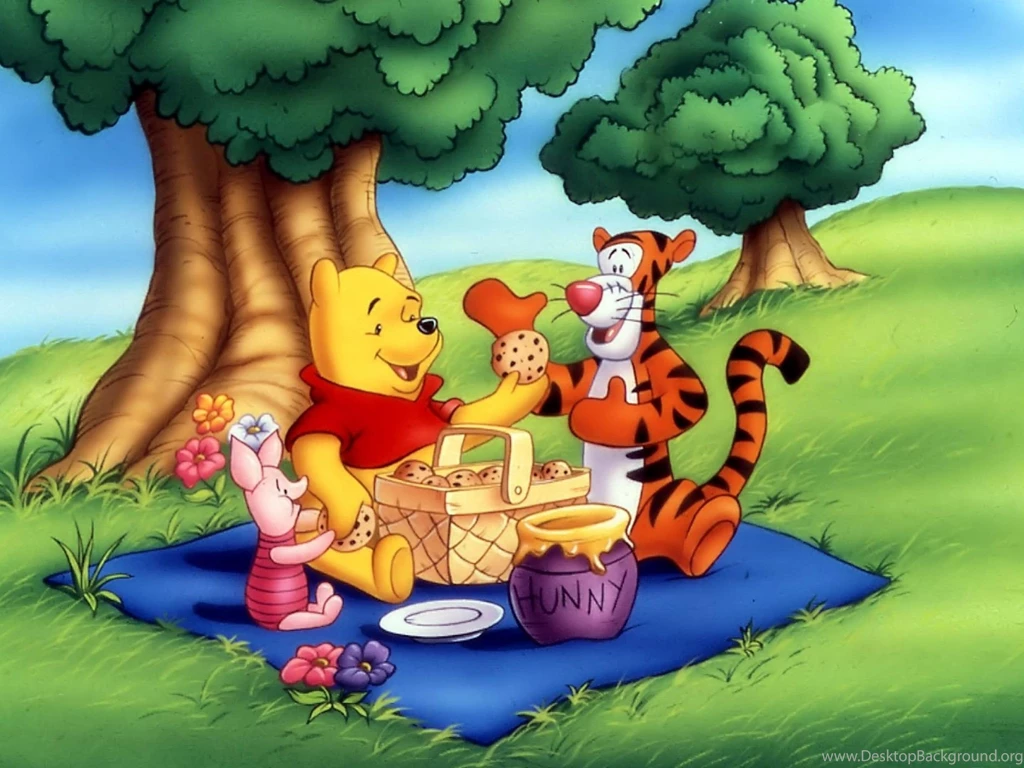 Winnie The Pooh, Disney Anime, Painting