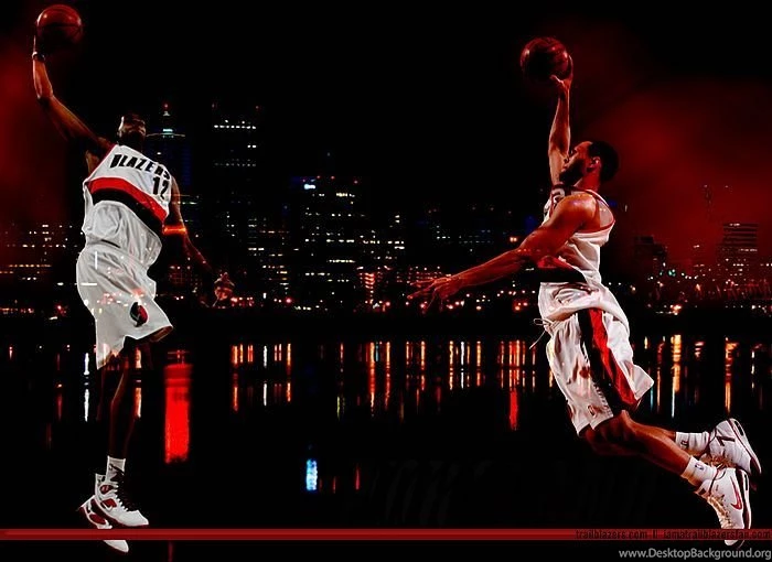 NBA Blazer : LaMarcus Aldridge & Brandon Roy Wallpaper12 Wallcoo.net