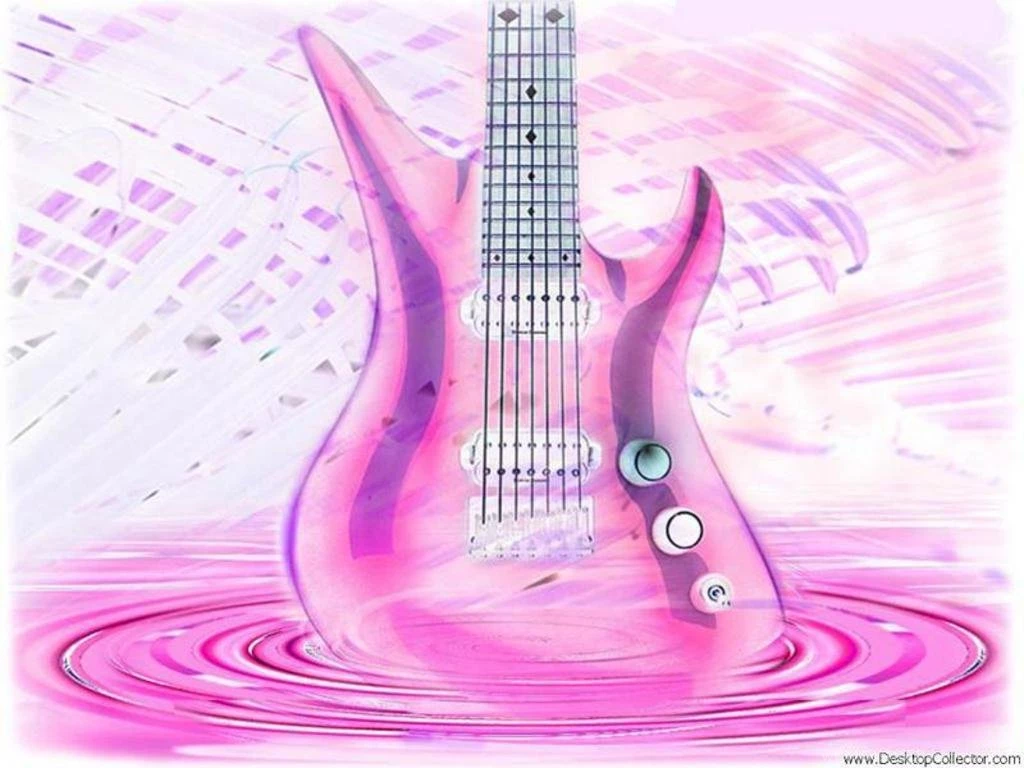 Computer Music Guitar Rock The Pink Wallpapers Desktop Background