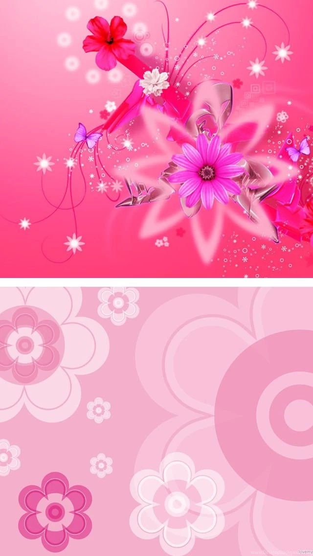 Cute Girly Wallpapers HD Beautiful Pink Floral & Lovely Red ...