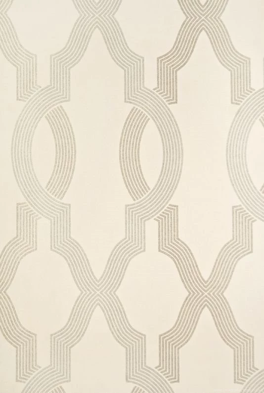 Cannetille Lattice Wallpapers Ivory