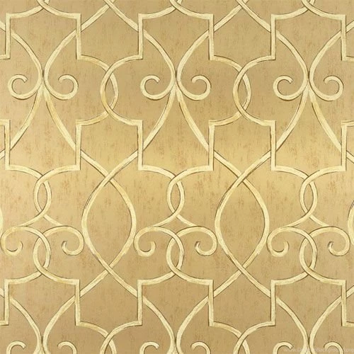 Hampton Lattice Wallpapers In Metallic Gold   Geometric Wallpapers ...