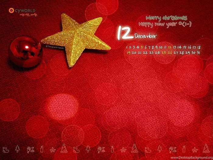 Christmas Decoration December 2010 Calendar Wallpapers 25 ...