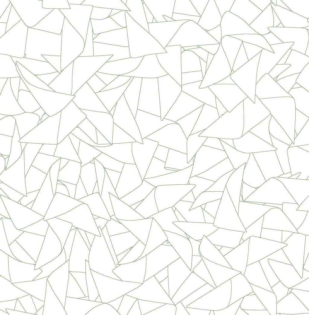 Erica Wakerly Windmill Green/white Wallpapers