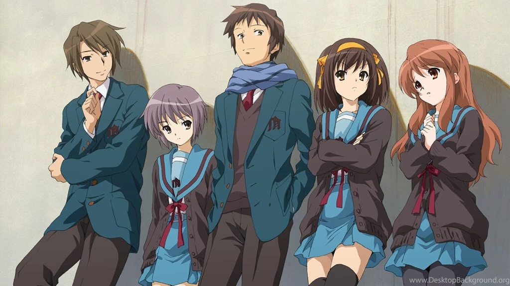 Download Wallpapers 1920x1080 Haruhi Suzumiya, Characters, Anime ...