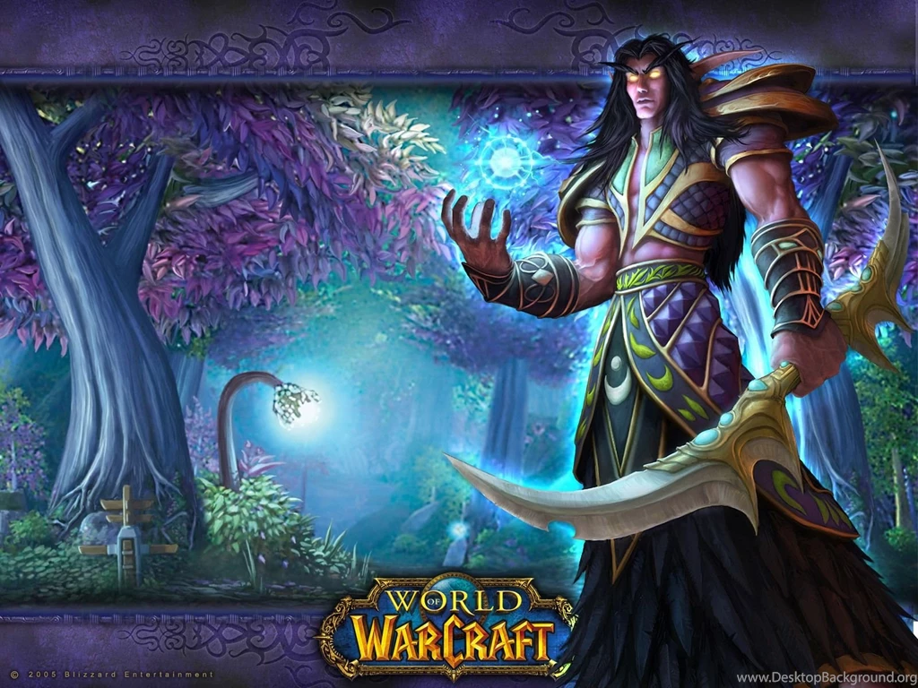 World Of Warcraft Night Elf Desktop Wallpapers